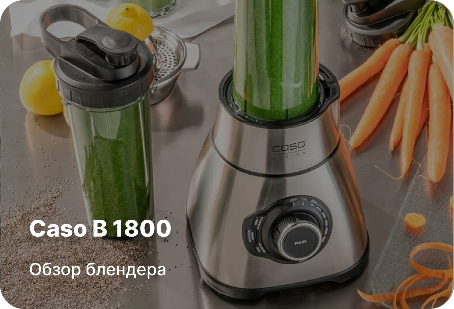 Обзор блендера Caso B 1800